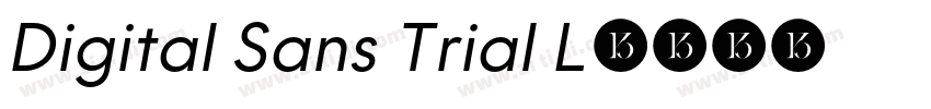 Digital Sans Trial L字体转换